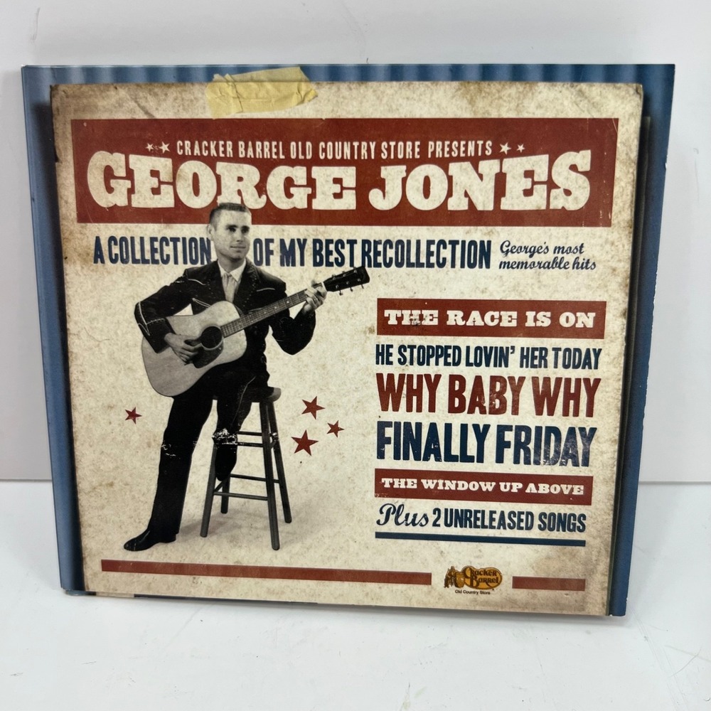 Cracker Barrel George Jones A Collection of My Best Recollection CD Blue